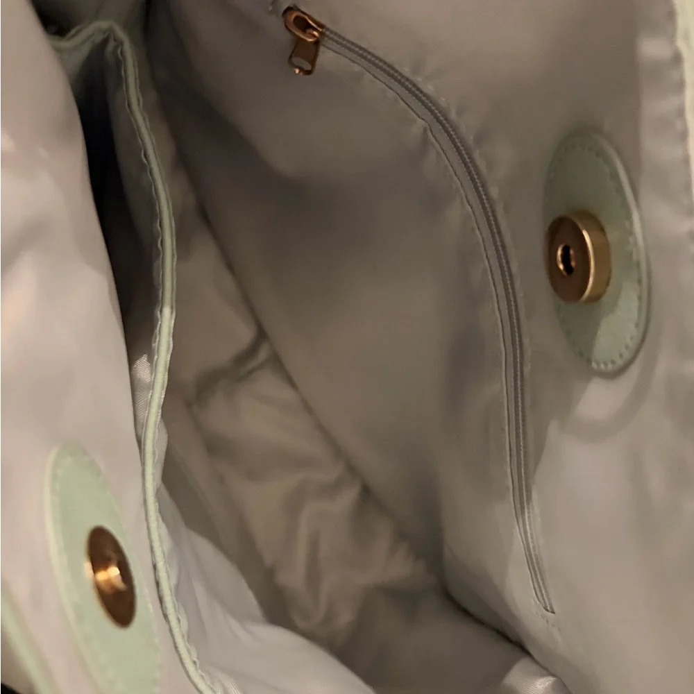 Simply Southern Light Green Satchel Set with Floral Strap - Picture 3 of 5